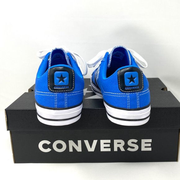 Converse STAR PLAYER Low Canvas Blue Sneakers Men - Picture 6 of 10